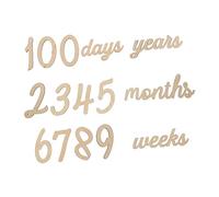 Milisten 1Ensemble Set de Cartes pour Jalons de Décoration de Fête Anniversaire pour Garçon Fille Ornements Photographie