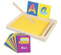 Milisten 1ensemble Set De Plateau De Sable Éducatif pour Écriture Et Dessin Outil Sensoriel Montessori pour Formation des Lettres Reconnaissance des pour Garçon Fille Maternelle