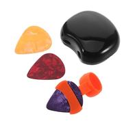 Milisten 1ensembles Protection pour Pouce et Doigt de Guitare Porte-médiators Ergonomique Silicone Grips pour Médiators Antidérapants Support pour Médiators à Fixer Couleur Aléatoire
