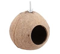 Milisten 1Pc Nid D'Oiseau en Noix De Cardinal Hamster Mangeoire Volière Animal De Compagnie Inséparable Porte Kit Nichoir Nichoir Bain d'oiseaux Doublure Extérieur Transparent