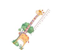 Milisten 1Pièce Giraffe Height Wall Sticker For Room Removable Growth Chart Decal Fun And Decorative Height Measurement For Childrens Bedroom