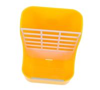 Milisten 1pièce Rabbit Feeder pour Accessoires De Nourriture Multifonctionnels pour Cage à Rongeurs Râtelier Jaune Réduit Gaspillage Et Garde La Cage Propre
