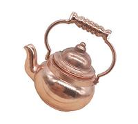 Milisten 1pièces Mini Bouilloire Miniature Alliage Métallique Accessoire De Cuisine pour Garçon Fille Jouet De Rôle Et Décoration De Miniatures Modèle pour Maison De Poupée