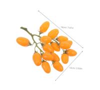 Milisten 2 Cordes Strings Faux Cerises Réalistes pour Décoration Maison Modèle Plastic Lifelike pour Accessoires Photo et Apprentissage Garçon Fille Rouge et Jaune