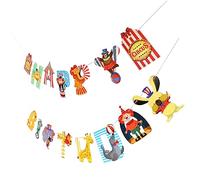 Milisten 2 ensembles Bannière Lettre Décorations Fête Anniversaire Thème Clown Photo Props
