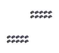 Milisten 2 Ensembles Clips De Fixation De Médiators Caoutchouc pour Guitare Accessoires Pratiques Et Durables Noir 10 Pièces * 2