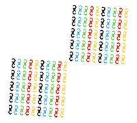 Milisten 2 Ensembles Clips De Fixation pour Câbles De Multi Couleurs Accessoire Et Étanche pour Vélos De Montagne Route 50 Pièces * 2