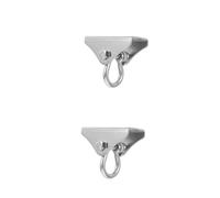 Milisten 2 Ensembles Crochet de Plafond Acier Inoxydable pour Hammock Professionnel de Fixation Durable pour Balançoires Lanternes et Décorations Intérieur