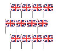 Milisten 2 Ensembles Drapeaux Union Jack À Agiter À La Main Mini Drapeaux Pan Flag Drapeaux Union Jack Chapeau Union Jack Poncho Union Jack Drapeaux Britanniques Portables 50 pièces * 2