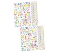 Milisten 2 Ensembles Étiquettes De Lettre Numéro De Lettre Stickers Autocollant Numéro De Cahier Autocollants De De Scrapbooking Jolis Autocollants De s Vinyle 10 Feuilles*2