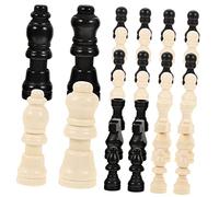Milisten 2 Ensembles Jeu Échecs Mini Bois Pièces de Remplacement Légères et Portables pour Accessoires Stables et pour Jeux de Société