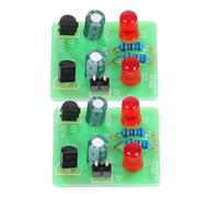 Milisten 2 Ensembles Kit de Soudure Débutant avec Lampe Clignotante LED pour Apprentissage et Pratique Électronique Scolaire et Loisirs