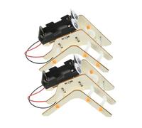 Milisten 2 Ensembles Kit DIY Robot Araignée Bois Jeu Éducatif Scientifique pour Garçon Fille de Robots Bois à Apprentissage et Créativité