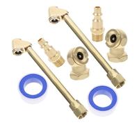 Milisten 2 ensembles Kit Embouts Air avec Raccord Rapide Double Tête pour Compresseur et Gonflage Pneus Compact et Polyvalent pour Usage Véhicules et Ateliers