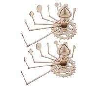 Milisten 2 Ensembles modèle de système Solaire Puzzle en Bois Bricolage Jouets modèle Scientifique pour Les Enfant de Jouets Tige éducative Kaki