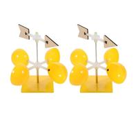 Milisten 2 indicateurs de Direction du Vent - Kit de girouette pour Enfants - Modèle de girouette à Monter soi-même - Jouet éducatif pour Les activités Scolaires et préscolaires