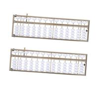 Milisten 2 pièces Abacus Aluminium pour Garçon Fille Boulier Éducatif Chinois pour Apprentissage Mathématique Outil de Calcul Portable pour Garçons et Filles