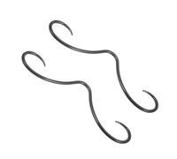 Milisten 2 Pièces accessoire de moustache bijoux piercing septum bijoux uniques anneaux de nez septum kit de perçage au nez jolis bijoux de septum petit anneau septum Acier inoxydable Noir