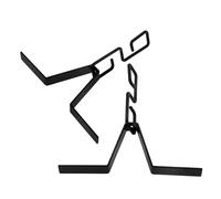 Milisten 2 Pièces Adaptateur de gouttière Crochet de de gouttière raccord de vidange à chaîne de Pluie Black