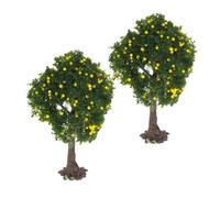 Milisten 2 Pièces Arbres Miniatures pour Scénographie Arbres de Modèle pour Décorations DIY Maquettes Ferroviaires et Scènes Miniatures Détails Réalistes et Intégration Facile