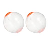 Milisten 2 Pièces Balle Exercice Hamster Transparente Orange Lot de Roues de Course pour Hamsters Nains et Gerbilles Interactif pour Activité Ennui