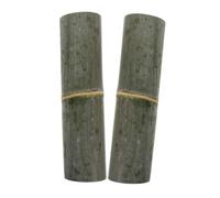 Milisten 2 Pièces Bamboo Water Fountain Parts Half Split Tube Leak Resistant Water Guide for Outdoor Patio Garden Landscaping