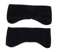 Milisten 2 Pièces Bandeau de Sport Thermique pour Oreilles Cache Oreilles Fleece Doux pour Ski Cyclisme Course Noir et Bleu Marine