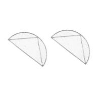 Milisten 2 Pièces Barbecue Acier Inoxydable Détachable Ustensile de Barbecue Semicirculaire Portable pour Cuisson Extérieure