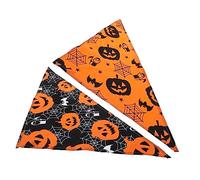 Milisten 2 Pièces Bavoirs Balais D'essuie-Glace Pendentifs d'oreille Chics Bandana Citrouille Chien Décoration du Pédalier Bandana pour Chien Boucle Robuste Déguisements Coton