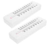 Milisten 2 Pièces Boîte Cache-clés Thermomètre Extérieur Résistante Plastique Cachette Murale Petite et Légère pour Rangement Clés Sécurisé Pratique Anti-oubli Lot