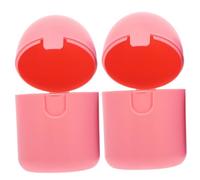 Milisten 2 pièces Boîte de Rangement Résistante Chaleur pour Coupes Menstruelles Vapeur Au Micro- Organisateur Hygiénique Femme Lot de Roses Alimentaire PP