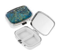 Milisten 2 pièces Boîte Pilules Portable Métal avec Compartiments Pilulier de Poche Compact pour Porte-documents Organisateur Pilules Robuste et Pratique pour Voyage et Usage Quotidien