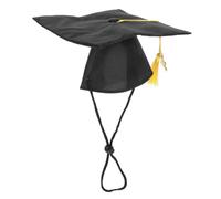 Milisten 2 Pièces Chapeau de baccalauréat Bonnet de Graduation pour Chien Chat Petits Chapeaux de Graduation de Chiot Casquettes de Graduation pour Animaux de Compagnie