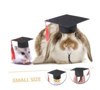 Milisten 2 Pièces Chapeaux de Diplômé pour Petits Animaux Casquettes pour Cochons Hamsters Accessoires Photo pour Moments
