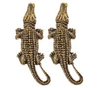 Milisten 2 Pièces Charme Crocodile en Laiton pour Bijoux Diy, Pendentif