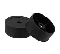 Milisten 2 Pièces Chenille de Chat Jeu pour Chat Cadre d'escalade de s Matériaux de Bricolage pièces de Rechange Arbre à griffoir remplaçable Embout de Poteau Plastique Black