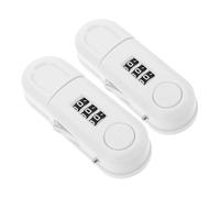 Milisten 2 Pièces child safety cabinet door verrou placard code freezer door lock with password ABS White