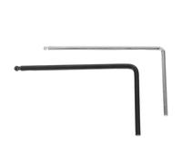 Milisten 2 Pièces Clé de Réglage Truss Rod Guitare Outil Métal Argent Noir pour Manche Acoustique Électrique et Basse Ajustement Précis Portable