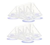 Milisten 2 Pièces Clip de Ventouse pour Aquarium Aquariums séparateur de réservoir Pompe separateur Aquarium Séparateur d'aquarium Pince à Verre pour Aquarium Clip d'isolation d'aquarium