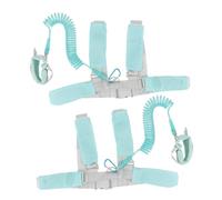 Milisten 2 Pièces Corde de sécurité anti-perdante laisse de lien de poignet pour les enfants laisse améliorée pour enfant harnais de sécurité pour enfants ceinture anti perte Bleu