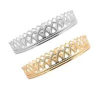 Milisten 2 pièces Couronnes Métalliques pour Hommes Adultes et Garçons Accessoires de Costume Prince Vintage Lot pour Fête Halloween et Cérémonie