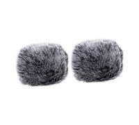 Milisten 2 pièces Couvre Micro Peluche Eclaboussures Lot de Accessoire Pratique et Au Vent pour Enregistrements Studio Réunions et Scènes