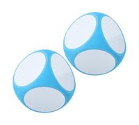 Milisten 2 pièces Dés à Effacer Réutilisables Grandes Cubes Vides pour Jeux Éducatifs Activités de Classe et Fêtes Surface Effaçable pour Écriture et Apprentissage Collaboratif