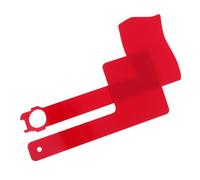 Milisten 2 Pièces Drapeau de Boîte Aux Lettres Acrylique Rouge Rotatif Indicateur Aux Intempéries Compatible avec Diverses Surfaces Murales et Poteaux