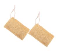 Milisten 2 Pièces Éponge Loofah Naturelle pour Vaisselle, Nettoyant Doux et Multi-usages en Luffa Beige, Cuisine Travaux Ménagers