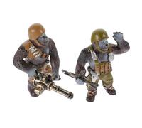 Milisten 2 Pièces Figurine Animal Singe de Décoration Éducative pour Garçon Fille Anniversaire pour Photographie et Décor de Maison