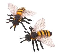 Milisten 2 Pièces Figurines Abeille Réalistes Jouets Éducatifs Garçon Fille Modèles Animaux pour Projet Scientifique Apprentissage Biodiversité