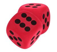 Milisten 2 Pièces Gros Dés Énorme Accessoire De Dés Outil De Jeu De Dés Dice pour Les Enfants Dés en Mousse m Dés pour Les Enfants Dés en Mousse pour La Classe Dés Géants Eva Rouge