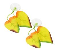 Milisten 2 Pièces Hamac Silicone pour Poisson Betta Lit de Détente avec Ventouse pour Aquarium Décoration Végétale Simulant Habitat Naturel Accessoire de Relaxation et Reproduction