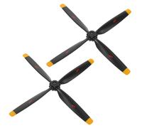Milisten 2 Pièces Hélices Pales pour Avion Rc Accessoires de Rechange pour Hélicoptère et Avion Télécommandé Plastique Adaptateur Inclus pour Modèles Variés Optimisation Performance et
